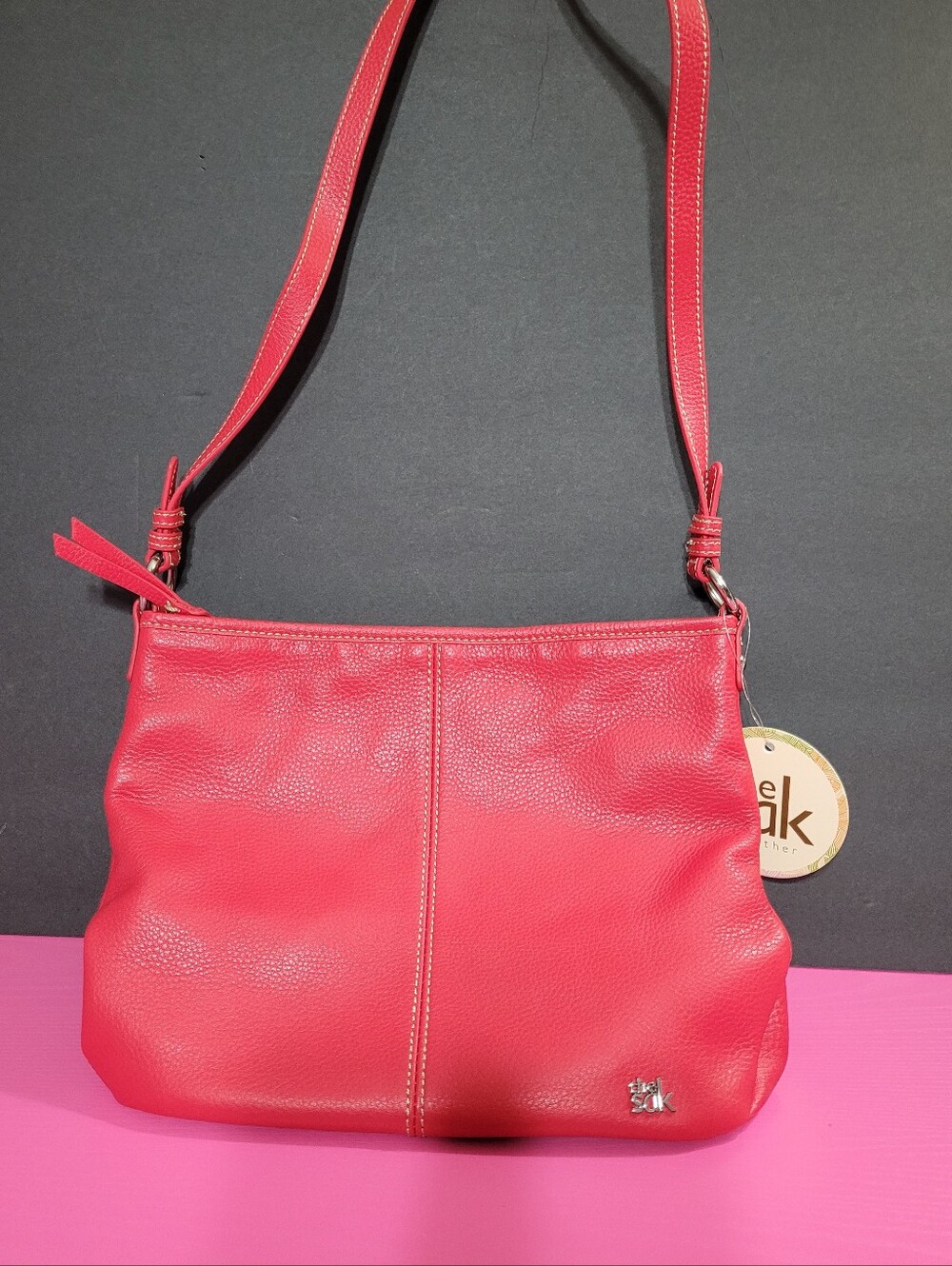 The Sak Red Leather Shoulder Bag NWT (1369)